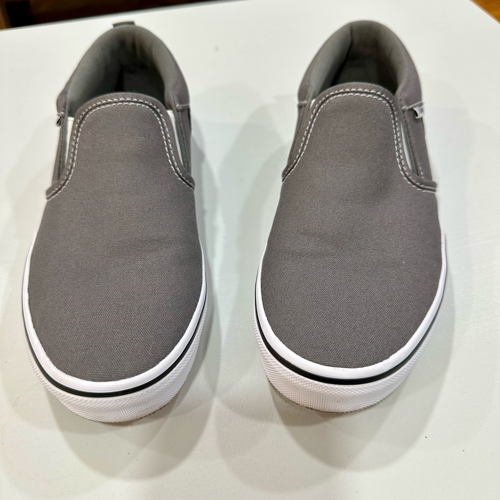 Gray Vans Slip-On Sneakers